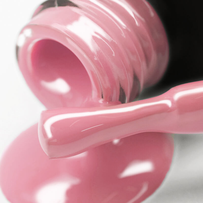 PNB pink gel nail polish for Russian nails