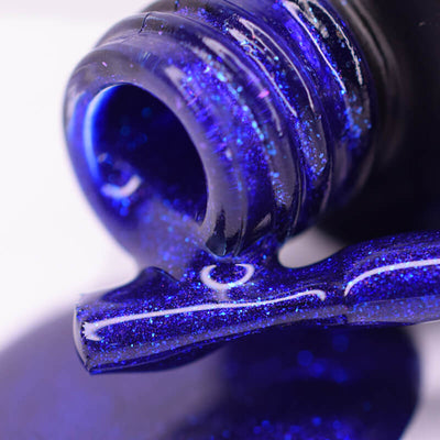 PNB Blue gel nail polish for a Russian manicure