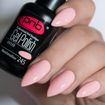 PNB Marshmallow pink gel nail polish for beautiful Russian nails