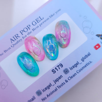 ICEGEL airpop air pop gel nail polish for Russian manicure