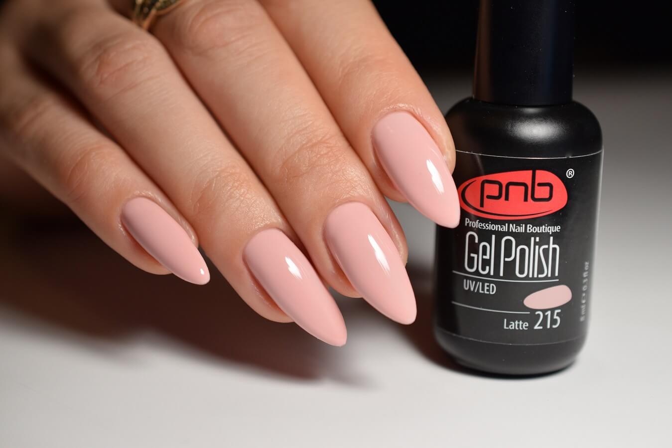 PNB pink gel nail polish 215 Latte – NashlyNails