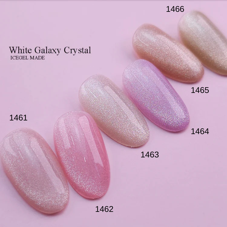 ICEGEL Star Galaxy - White Galaxy Crystal 1461 - 1466 – NashlyNails