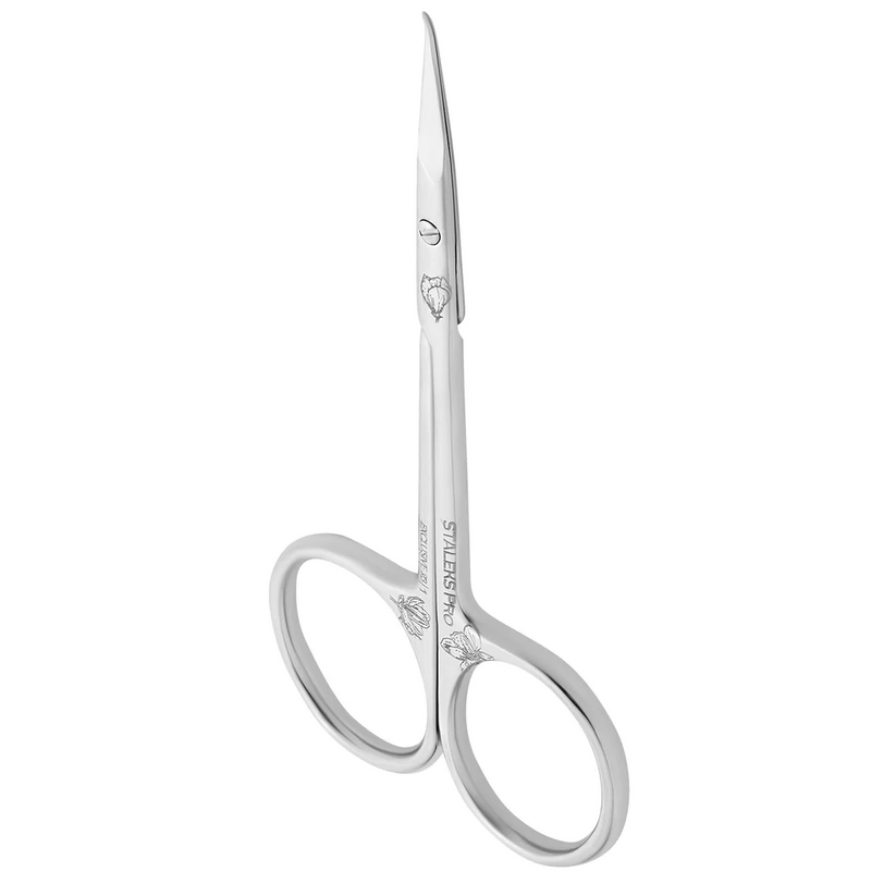 STALEKS PRO Exclusive, 23 magnolia type one cuticle scissors for Russian manicure 