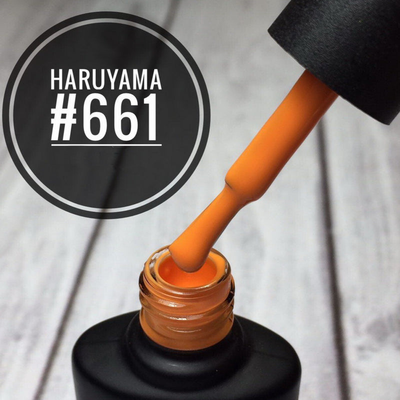 Haruyama Orange gel nail polish for manicures and pedicures