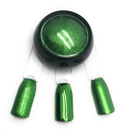 NOCTÍS Green chrome metallic pigment powder for Russian manicure 