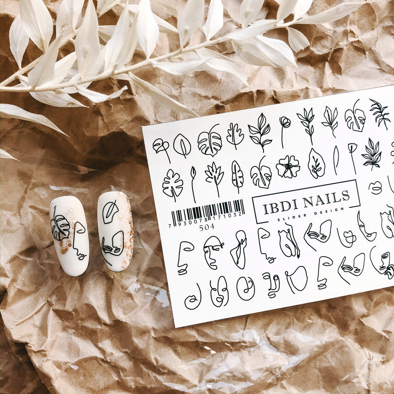 Fashion waterslide nail decals for manicures and pedicures
