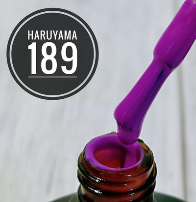 Haruyama purple gel nail polish #189 for Russian manicures and pedicures