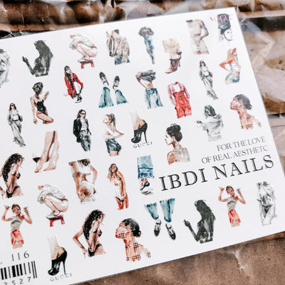 IBDI Waterslide nail decals for manicures and pedicures