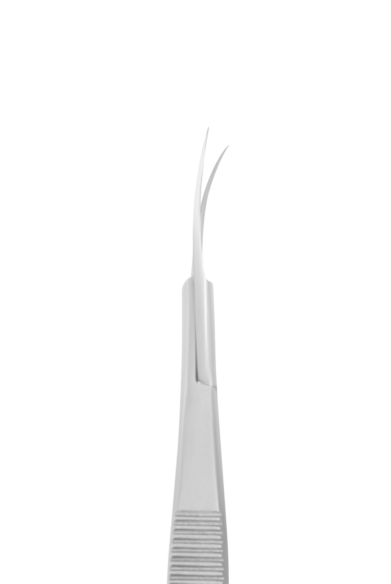 Side view of cuticle scissor blades