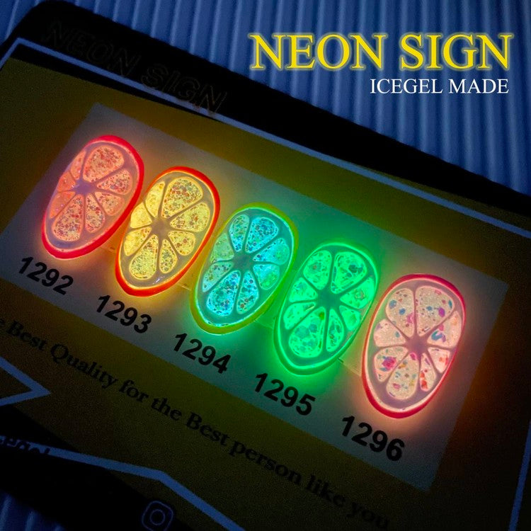 ICEGEL Neon, glow in the dark gel polish