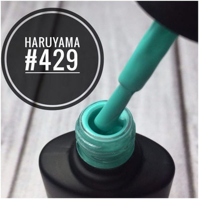 Haruyama Turquoise gel nail polish 429 for Russian manicures and pedicures