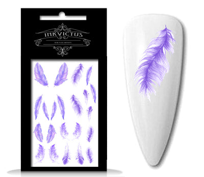INKVICTUS Feather waterslide nail decals