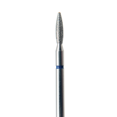 Diamond e-file nail drill bit 2.1mm - flame, medium grit, electric file nail drill bits for Russian manicure