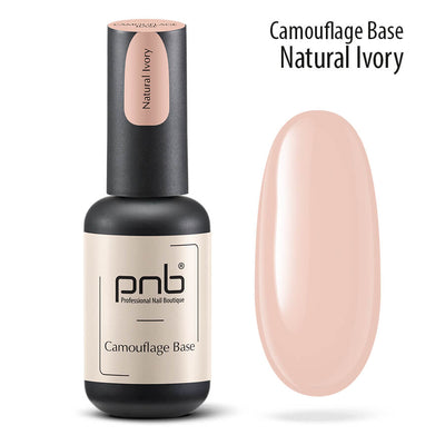 PNB Ivory base gel nail polish for a Russian manicure