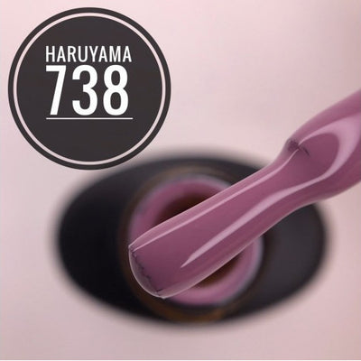 Haruyama smokey pink gel nail polish
