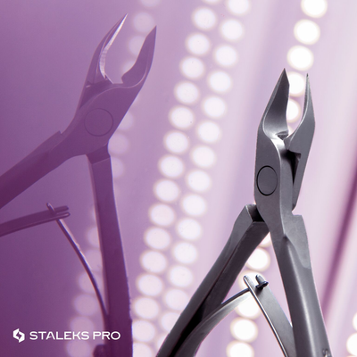 STALEKS PRO Cuticle nippers for manicures and pedicures.
