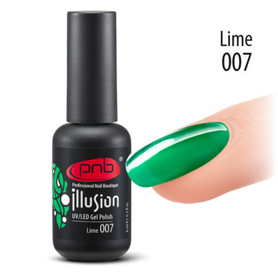 Gel polish lime green color for stained-glass, “aquarium” Russian nail designs 