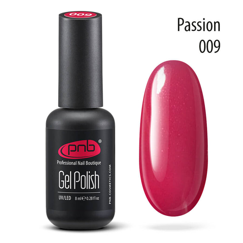 8ml bottle of PNB pink gel nail polish, PND