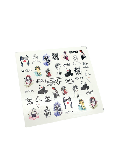 sliderrf084 fashion nail art design stickers
