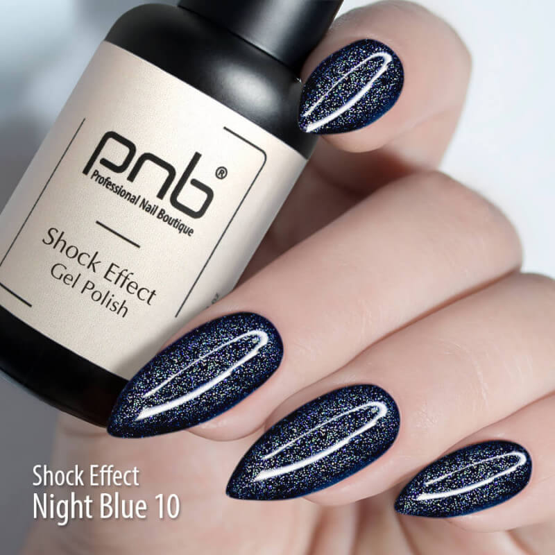 PNB shock effect flash gel nail polish for a Russian manicure