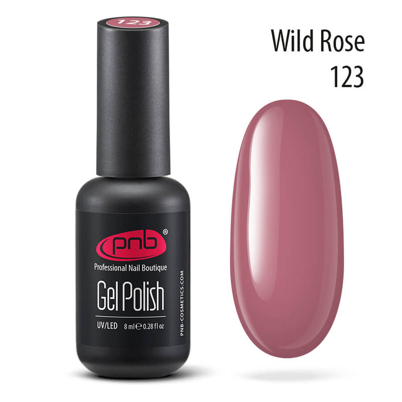 PNB Rose pink gel nail polish for a Russian manicure