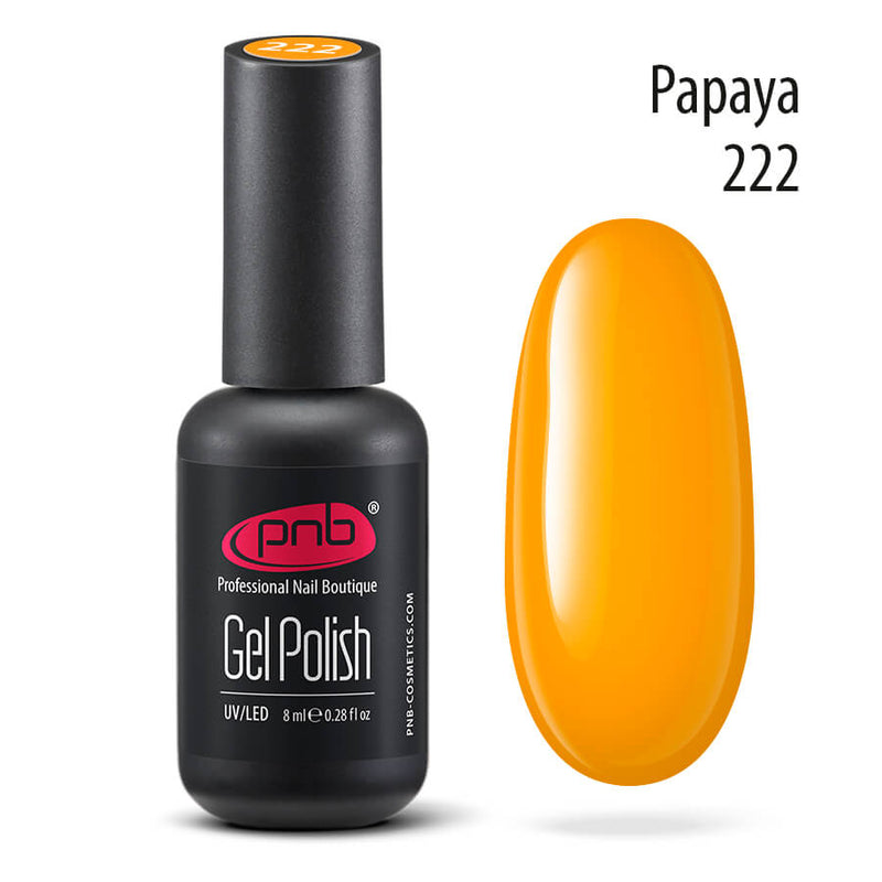 PNB Orange gel nail polish for a Russian manicure