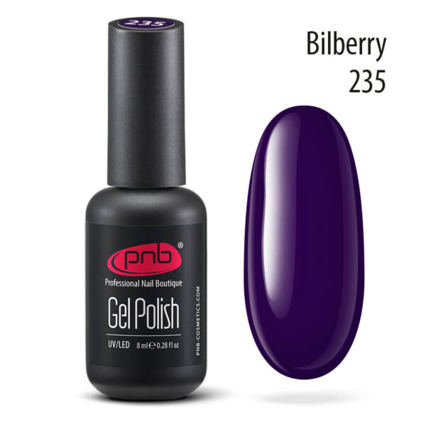 Purple PNB gel nail polish for Russian manicure