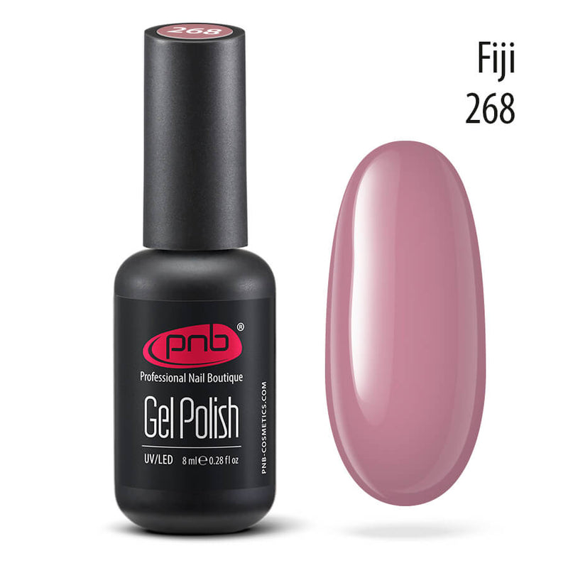 PNB pink gel nail polish for beautiful Russian nails