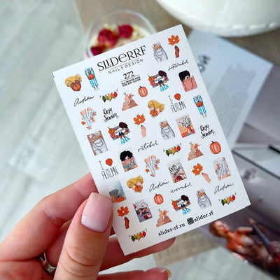 Slider.RF Autumn nail decals / sliders 272