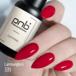 PNB red gel polish for Russian manicure