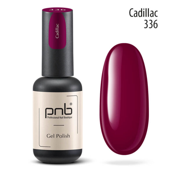 Burgundy red PNB nail gel polish for Russian manicure