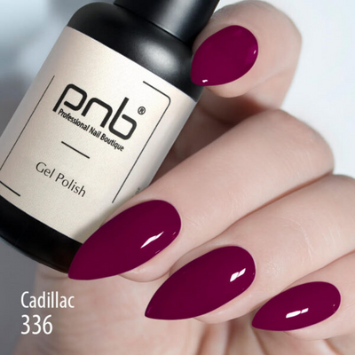 Burgundy red PNB nail gel polish for Russian manicure