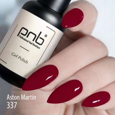 Dark red PNB nail gel polish for Russian manicure