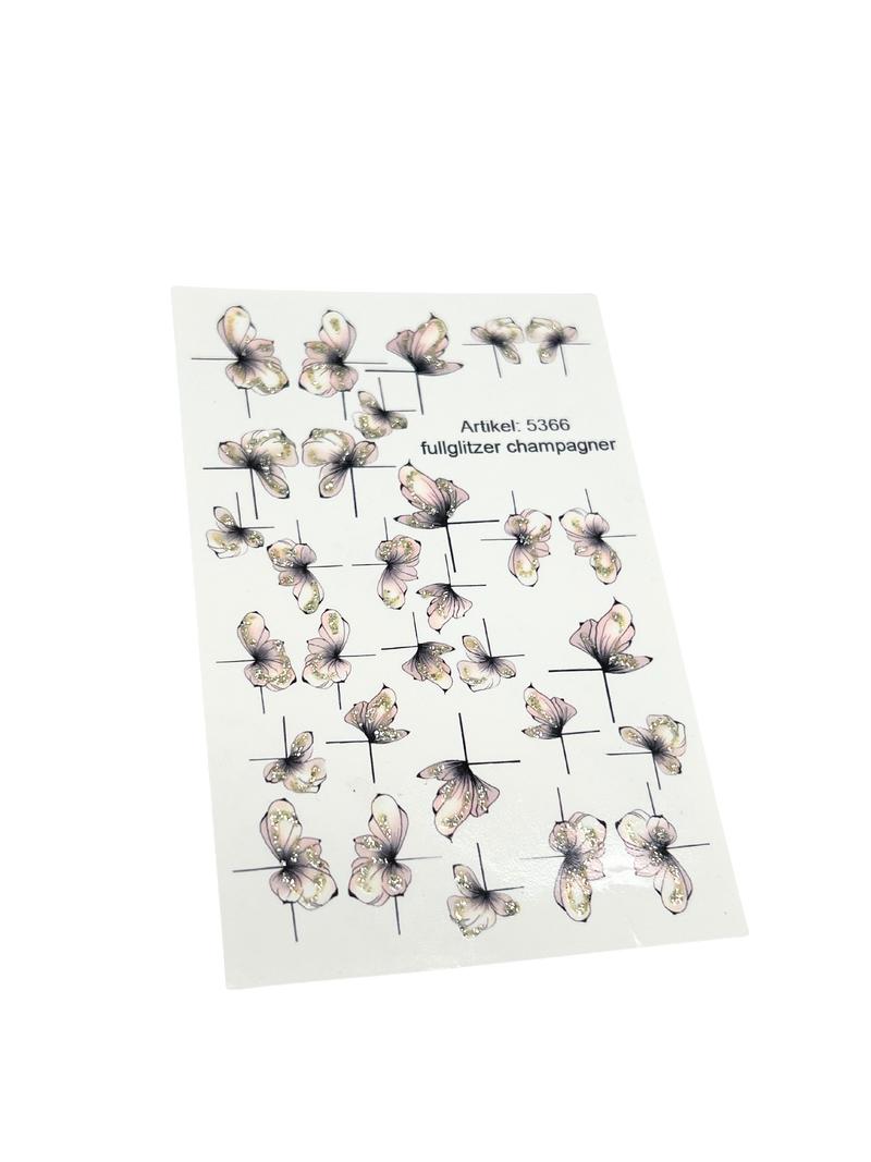 Artikel 5366 nail stickers floral design