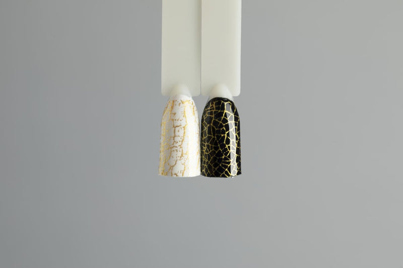 Stamping nail art gel color polish gold  orange for Russian nails