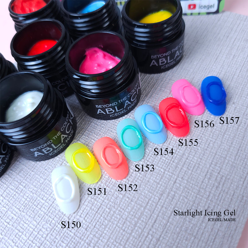 ICEGEL glow in the dark gel nail polish for Russian nails