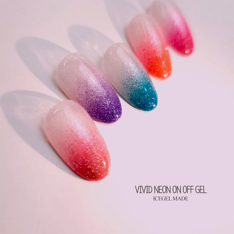 ICEGEL vivid neon gel nail polish for a Russian manicure
