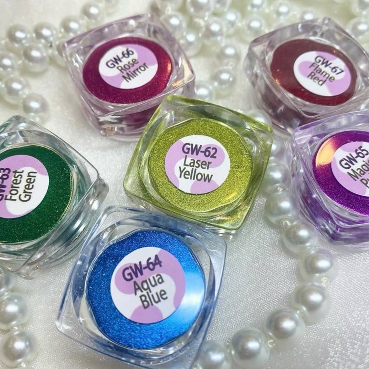 ICEGEL Mirror Ranger Glow Chrome Powder 6 Colors (GW62-GW67)