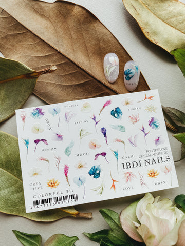 IBDI flower nail decals for creating your perfect tropical nails