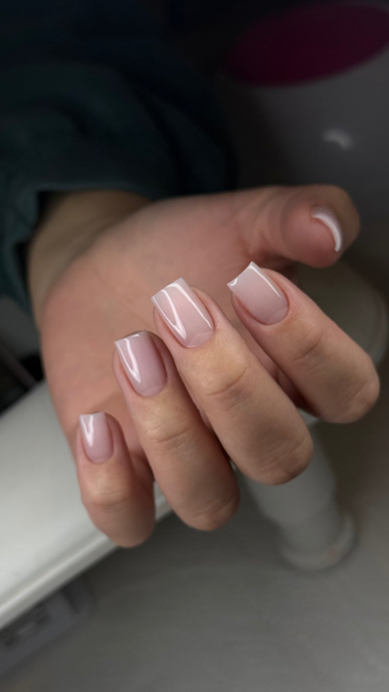 nude base russian manicure 