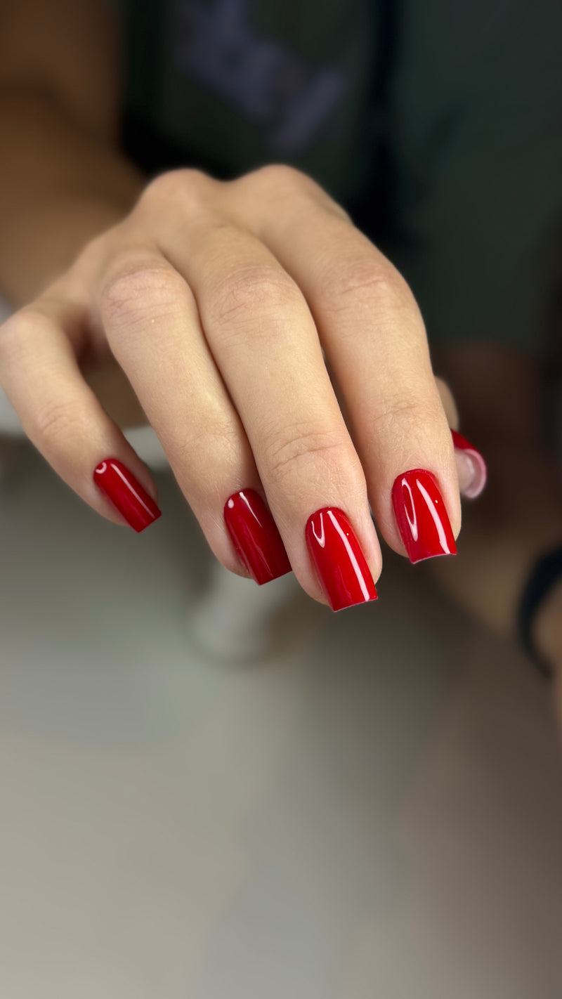 PNB red gel polish 