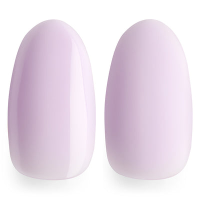 Nude purple gel nail polish, base coat, Luminary nail systems