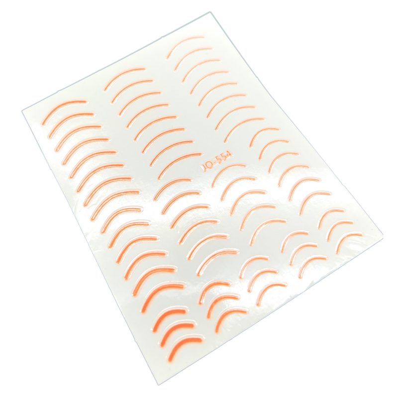 NashlyNails orange nail stickers perfect for summer nail art