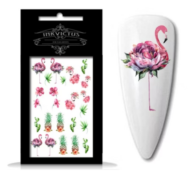 INKVICTUS tropical nail decals / sliders 5262