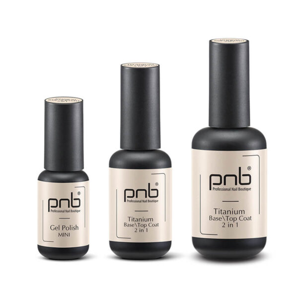 PNB Titanium Base/Top Coat 2-in-1 gel nail polish