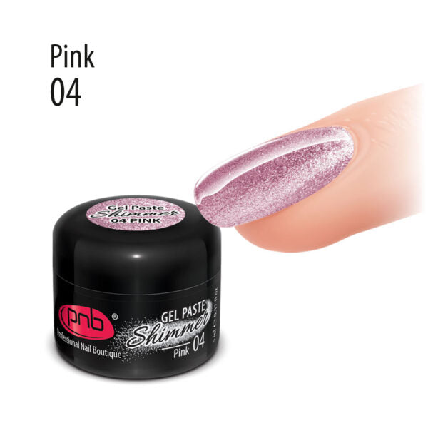 PNB Shimmer Gel Paste PNB Pink 04, 5 ml