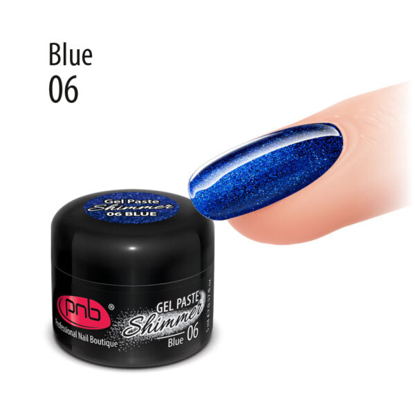 PNB Shimmer Gel Paste PNB Blue 06, 5 ml