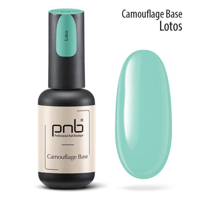 PNB Camouflage base coat, mint green color for professional nails