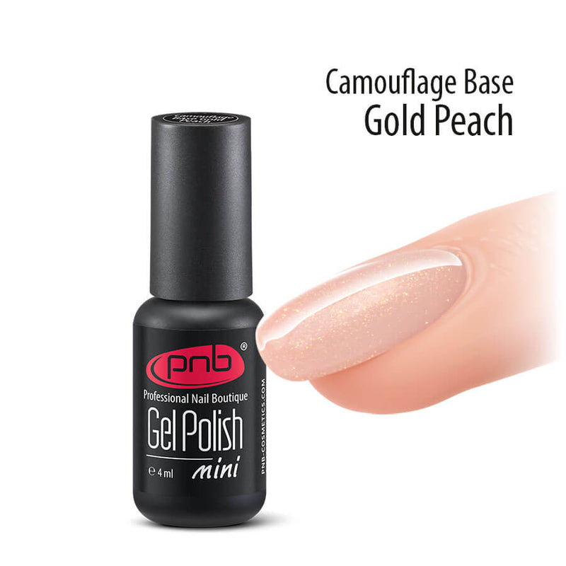 Gold peach gel base coat