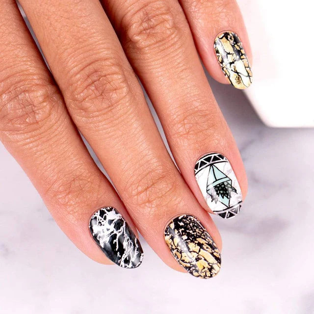 Maniology nail stamping plate xl476 Heart of Stone